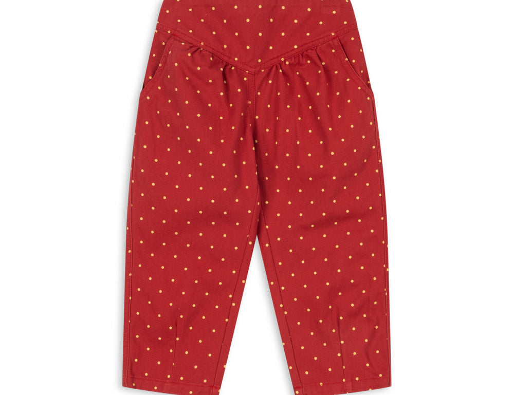 Konges Sløjd A/S WOVEN PANTS strawberry dot