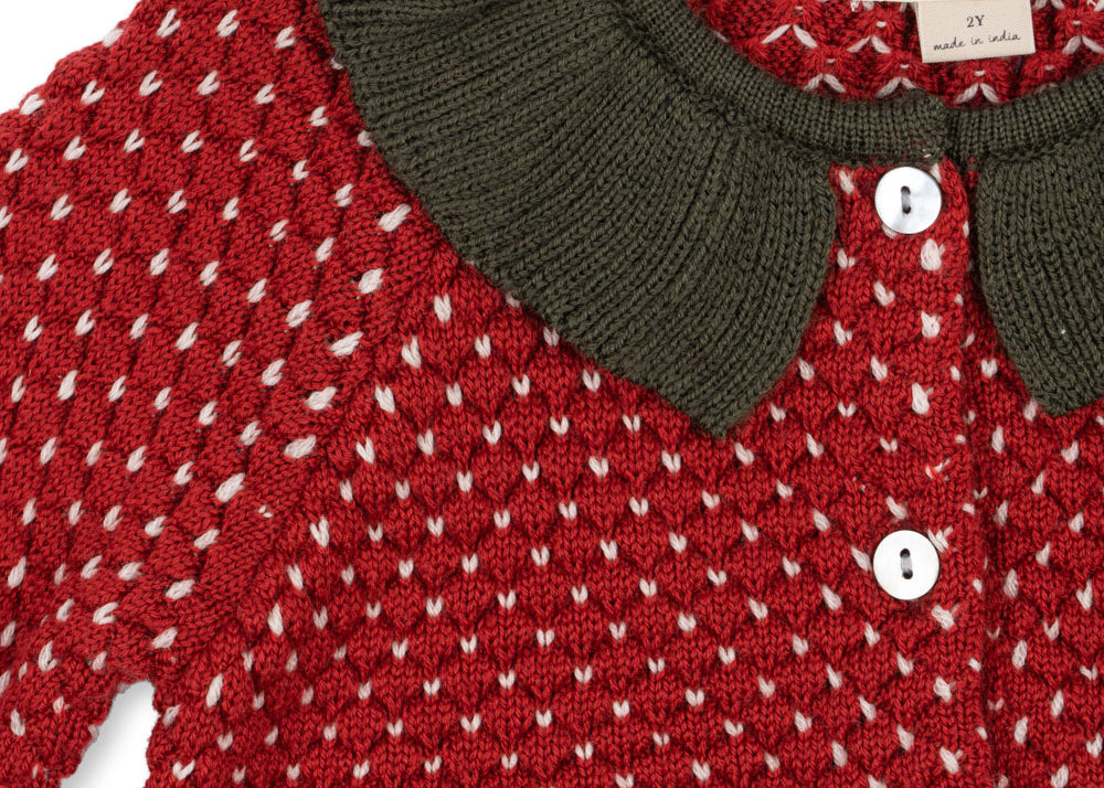 Konges Sløjd A/S KNITTED CARDIGANS barbados cherry