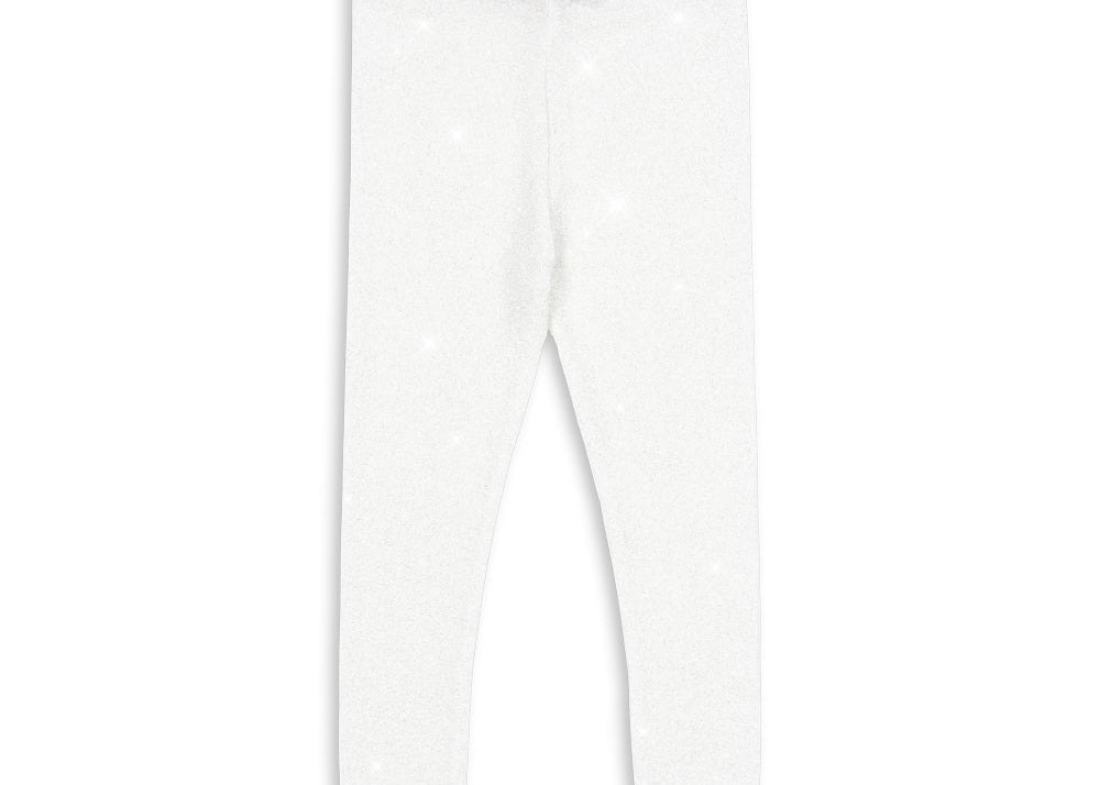 Konges Sløjd A/S JERSEY PANTS white glitter