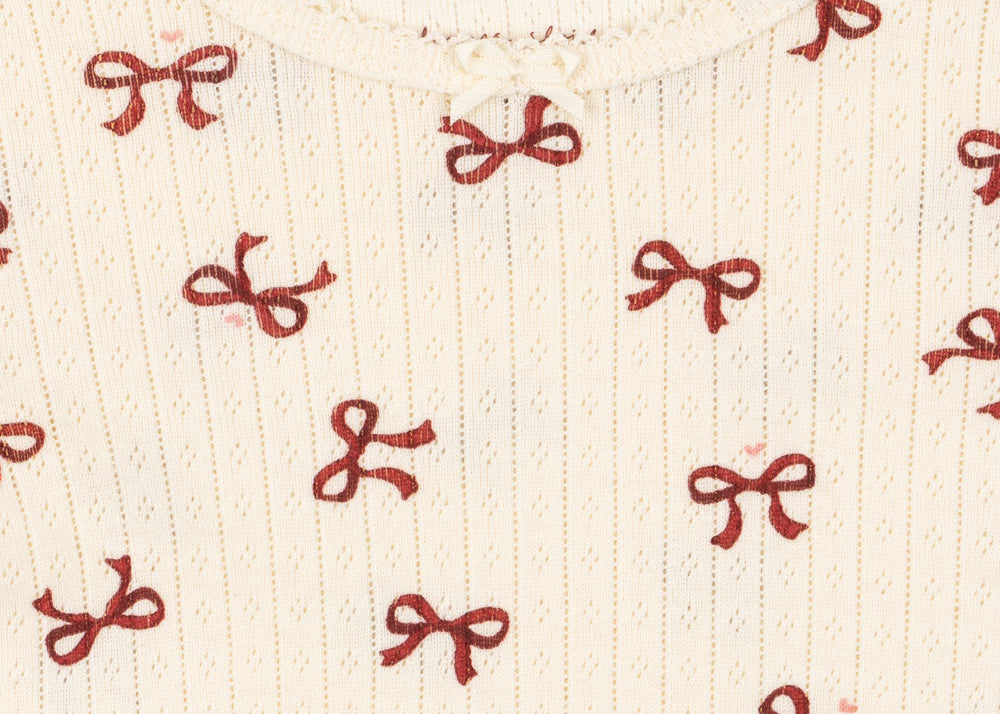 Konges Sløjd A/S JERSEY BLOUSES bow rouge