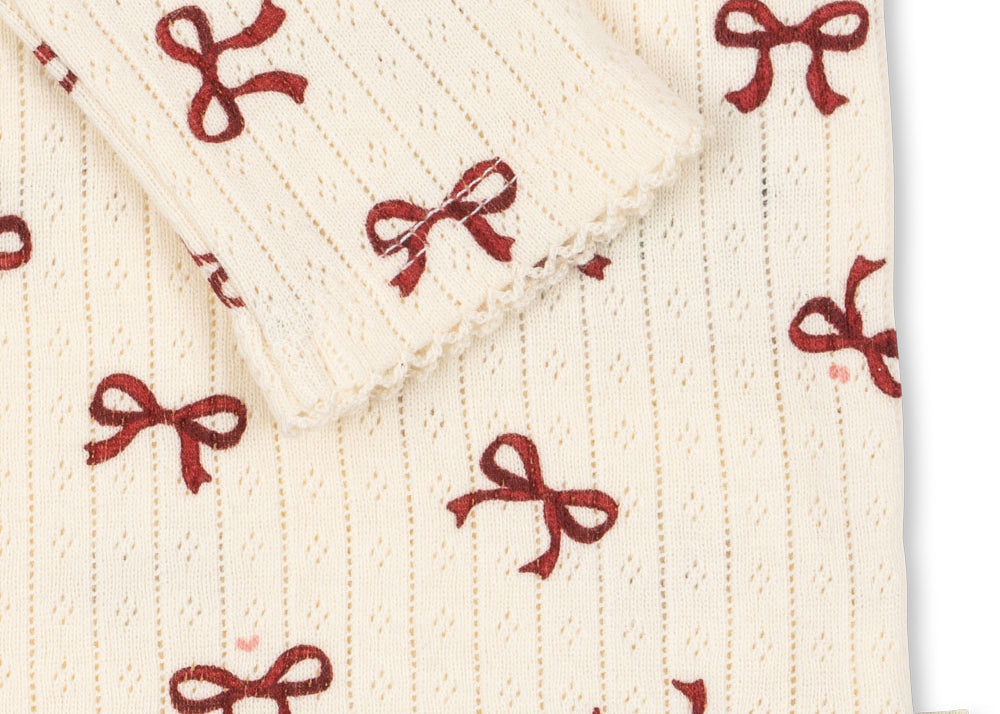 Konges Sløjd A/S JERSEY BLOUSES bow rouge