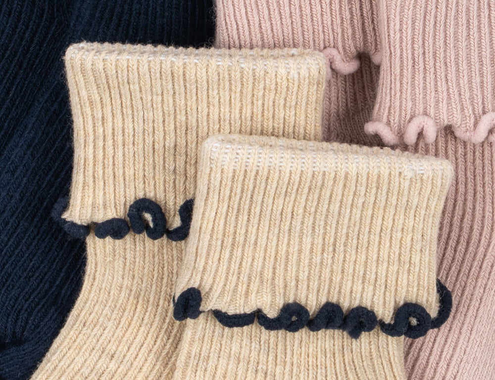 Konges Sløjd A/S SOCKS navy/cream/blush