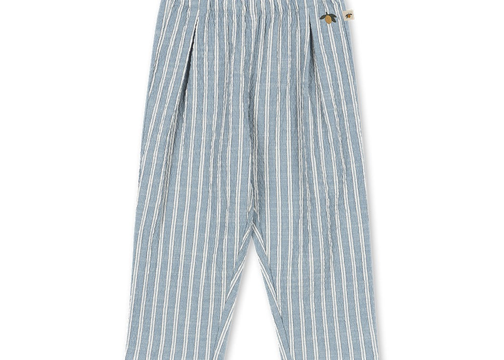 Konges Sløjd A/S WOVEN PANTS trio bleu stripe