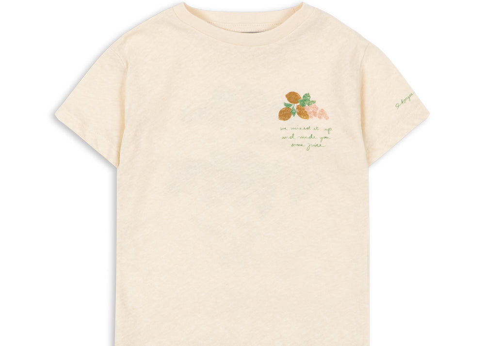 Konges Sløjd A/S JERSEY T-SHIRTS buttercream/juicy