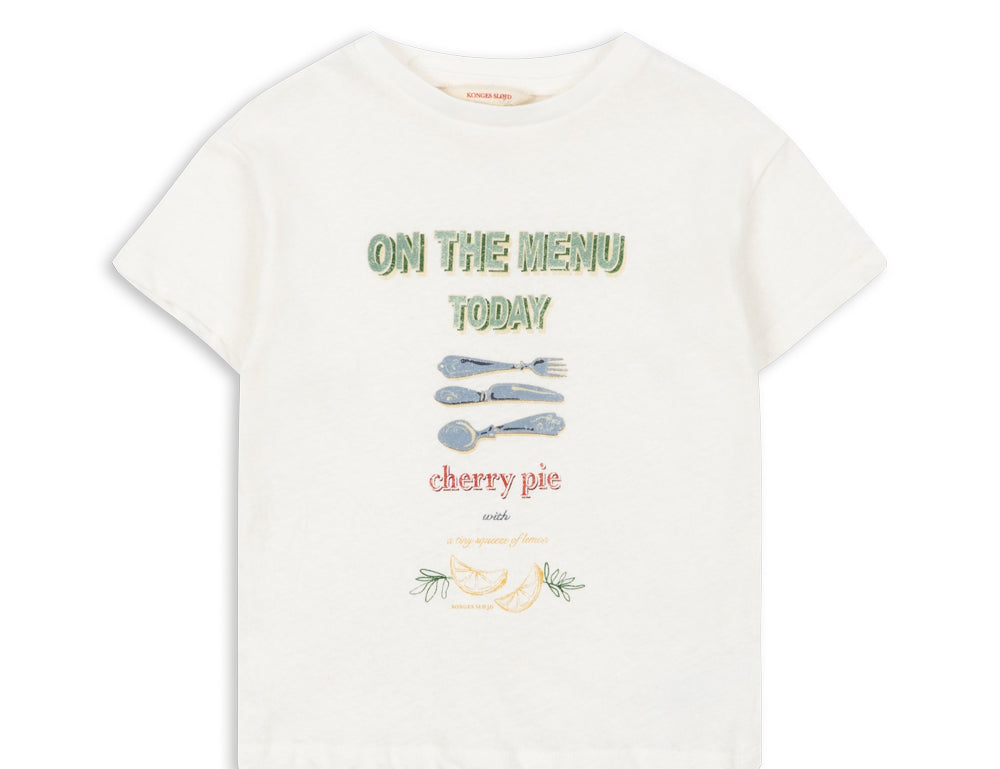 Konges Sløjd A/S JERSEY T-SHIRTS off white/on the menu
