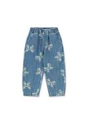 Konges Sløjd A/S WOVEN PANTS bella bow blu