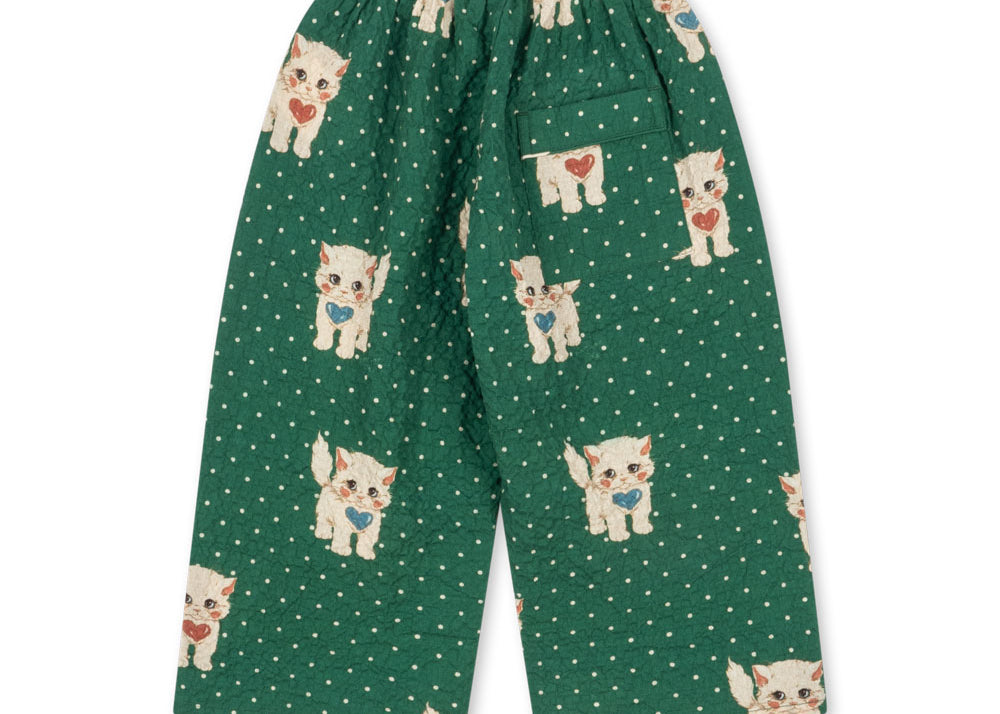 Konges Sløjd A/S WOVEN PANTS dot miao verde