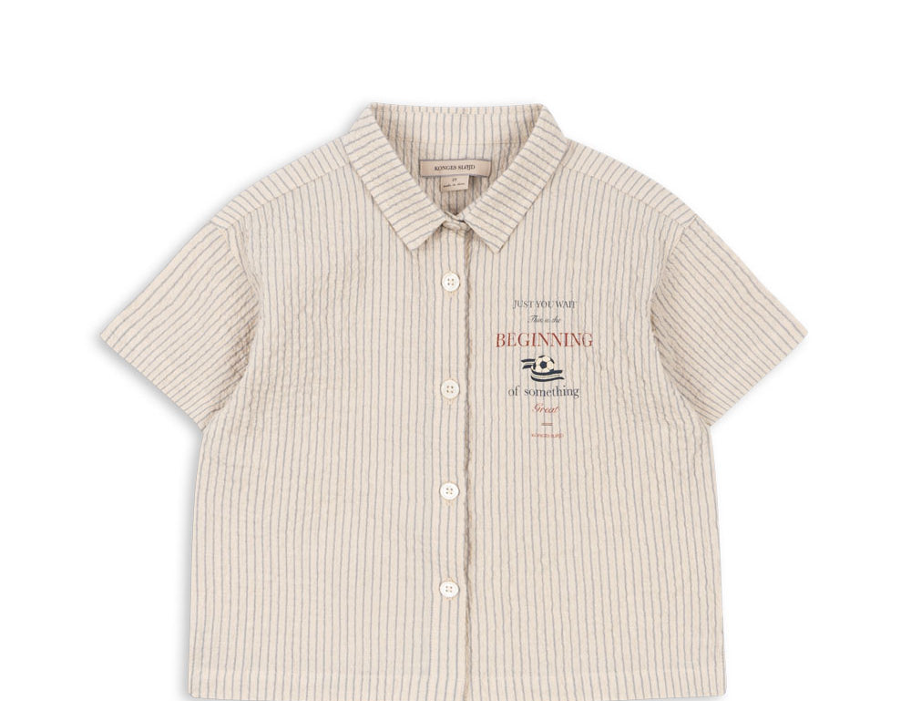 Konges Sløjd A/S WOVEN SHORT SLEEVE SHIRTS tradewinds stripe