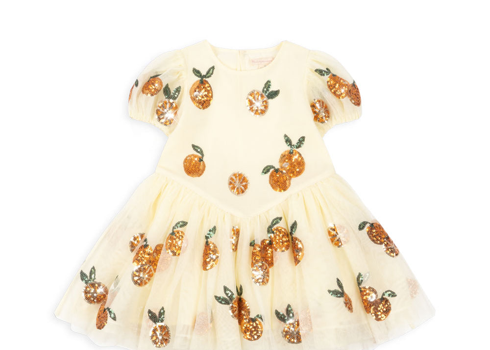 Konges Sløjd A/S WOVEN DRESSES arancia sequin