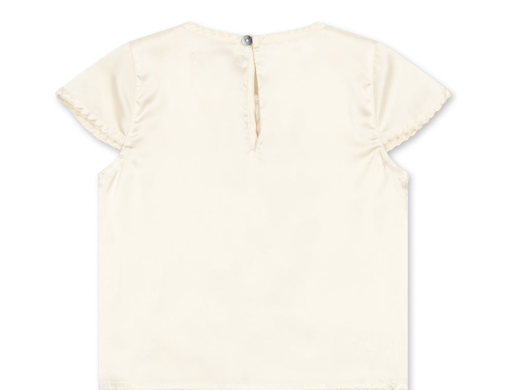 Konges Sløjd A/S WOVEN SHORT SLEEVE SHIRTS buttercream
