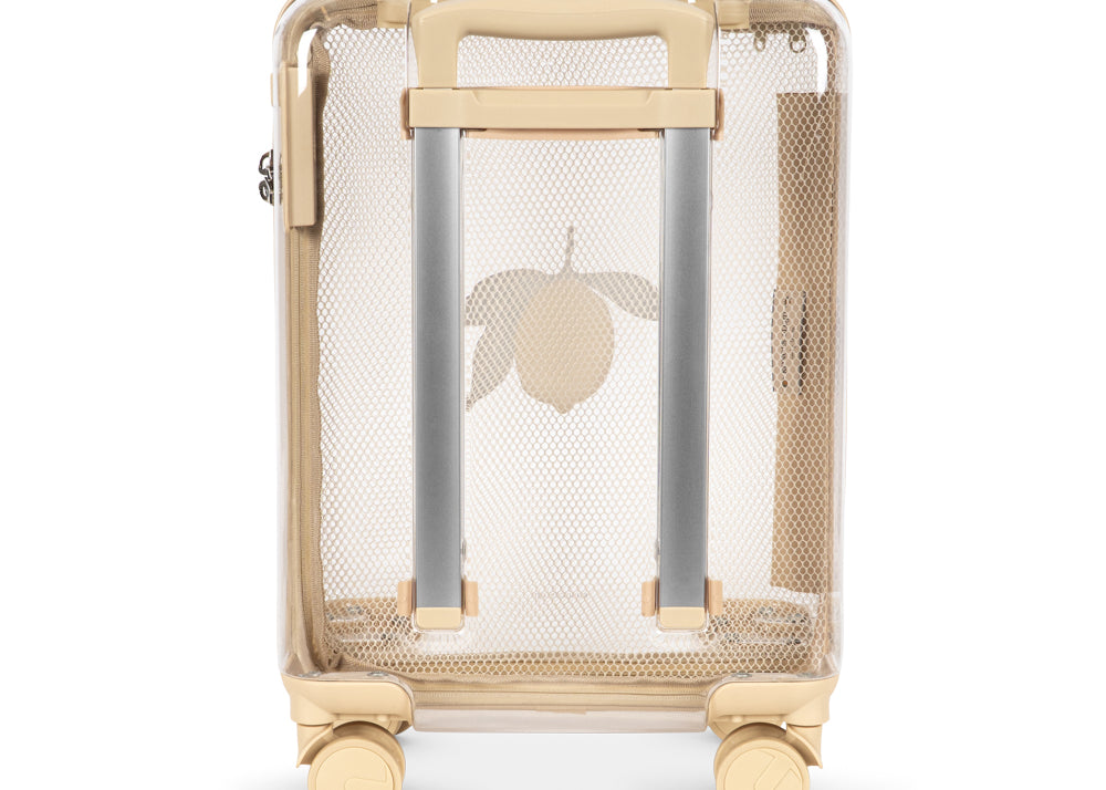 Konges Sløjd A/S TRAVEL SUITCASE lemon transparent