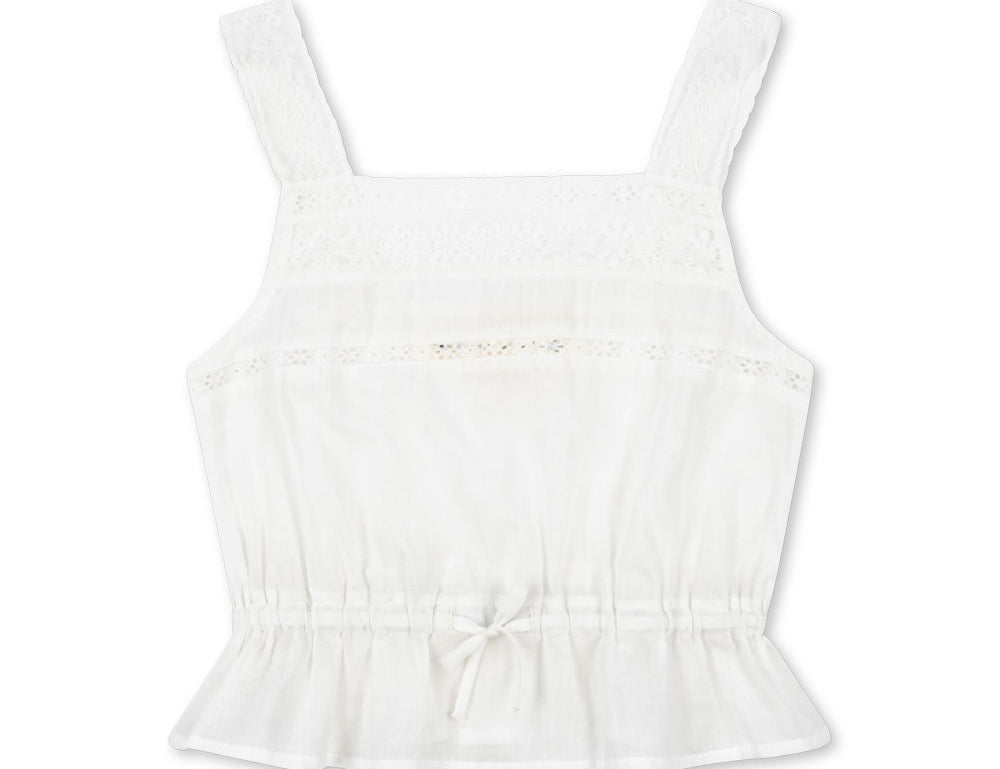 Konges Sløjd A/S WOVEN SHORT SLEEVE SHIRTS optic white