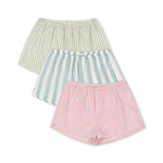 Konges Sløjd A/S WOVEN SHORTS & BLOOMERS basil/orchid/bleu stripe