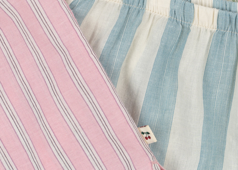 Konges Sløjd A/S WOVEN SHORTS & BLOOMERS basil/orchid/bleu stripe
