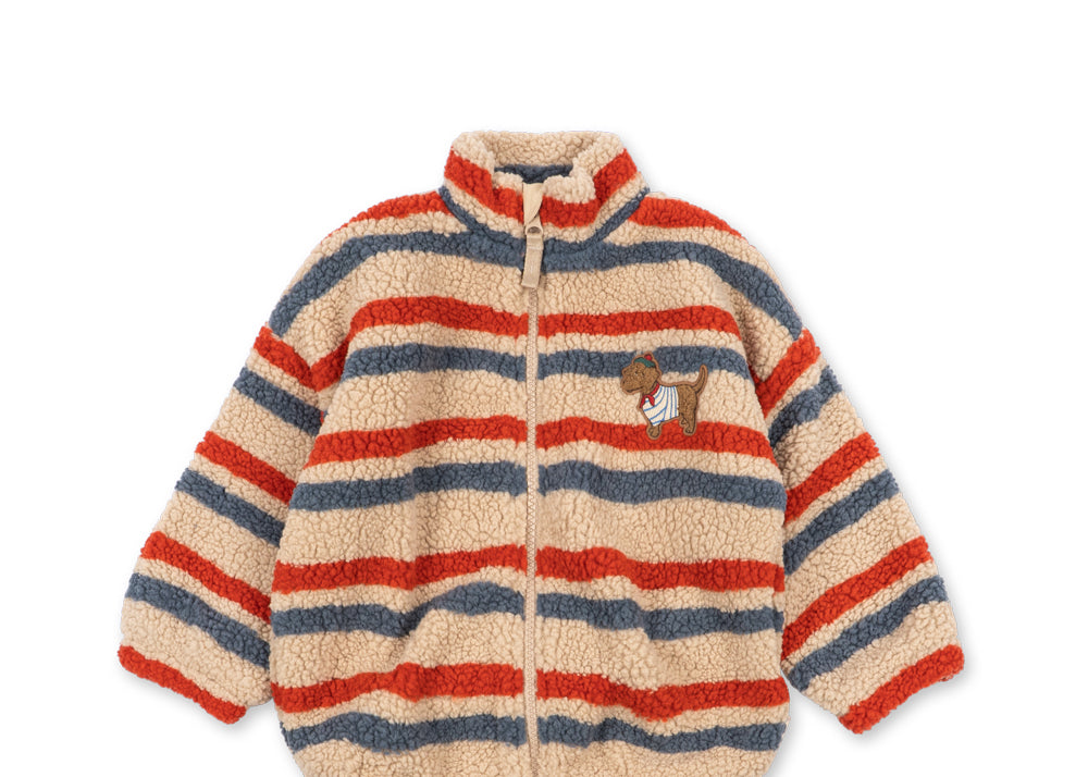Konges Sløjd A/S TEDDY & FLEECE tangerine stripe