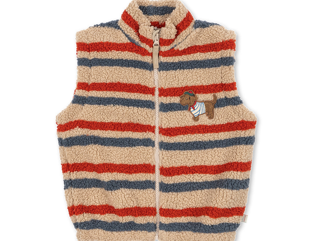 Konges Sløjd A/S TEDDY & FLEECE tangerine stripe