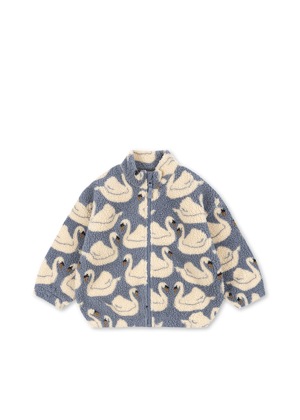 大人気⭐︎KONGES SLØJD 白鳥柄フリースアウター 95cm JODY TEDDY JACKET - swan – Konges Sløjd®