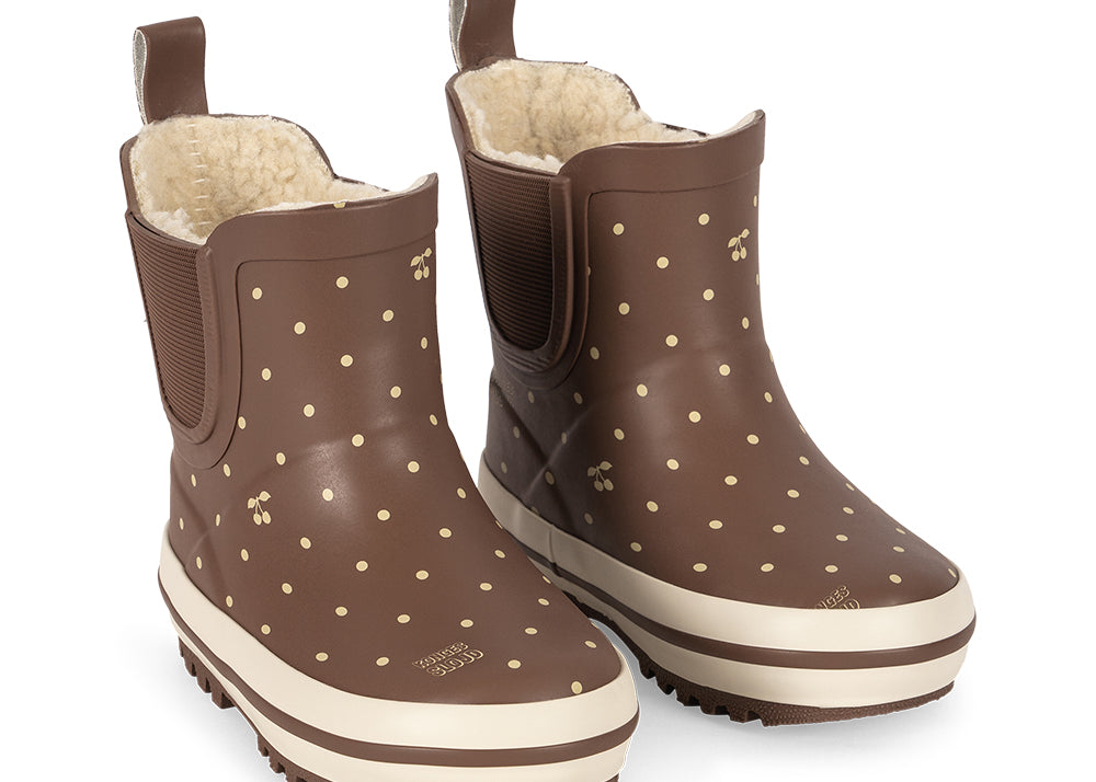 Konges Sløjd A/S RUBBER BOOTS cherry dot marrone