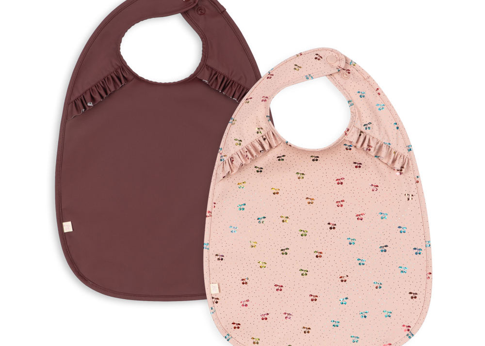 Konges Sløjd A/S DINNER BIBS cherry glitter