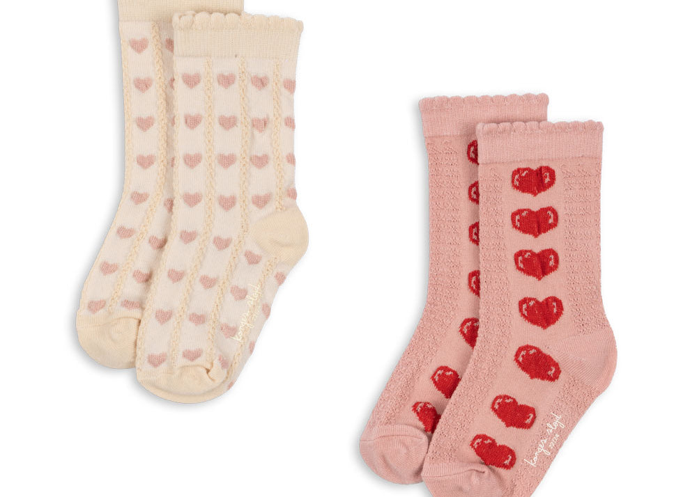 Konges Sløjd A/S SOCKS heart mix