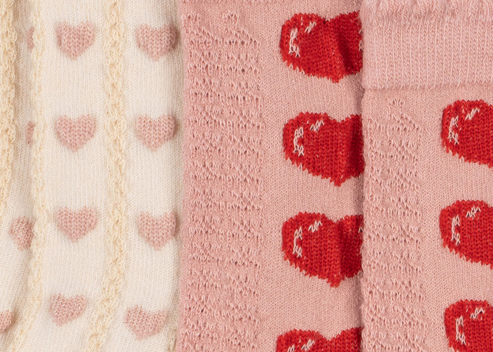 Konges Sløjd A/S SOCKS heart mix