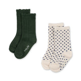 Konges Sløjd A/S SOCKS kombu green dot