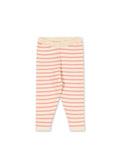Konges Sløjd A/S KNITTED PANTS peony butter stripe
