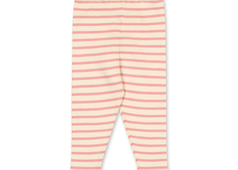 Konges Sløjd A/S KNITTED PANTS peony butter stripe