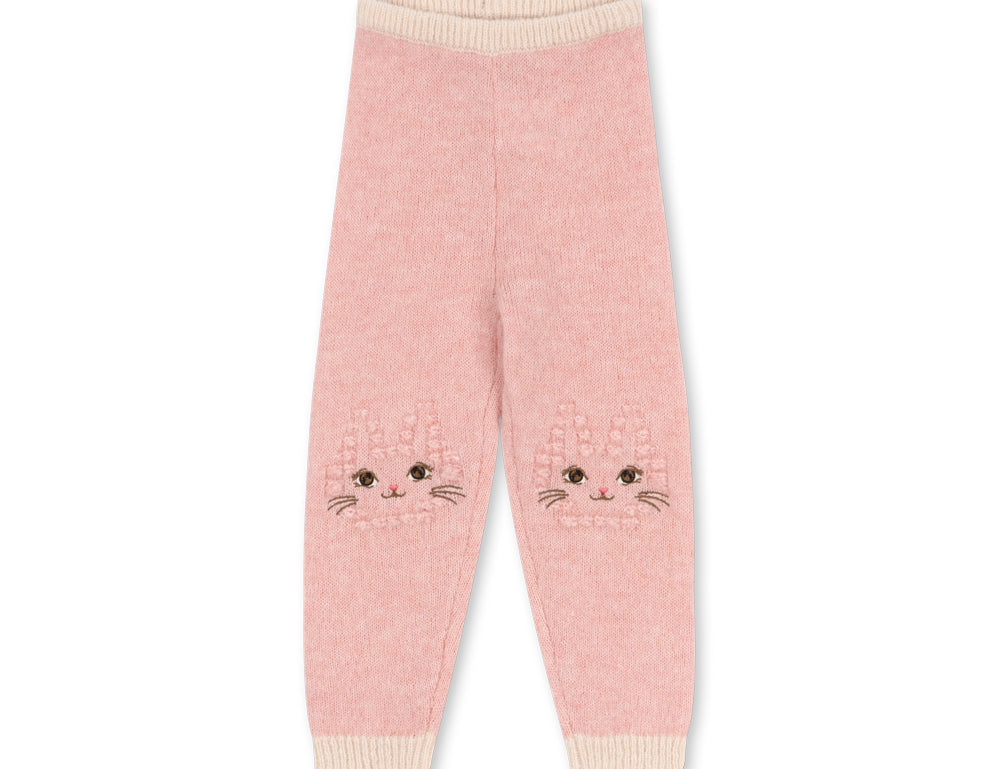 Konges Sløjd A/S KNITTED PANTS silver pink