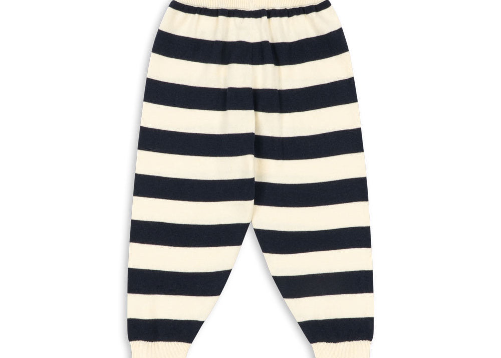 Konges Sløjd A/S KNITTED PANTS navy stripe