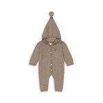 Konges Sløjd A/S KNITTED ROMPERS & ONESIES light brown