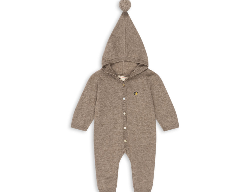 Konges Sløjd A/S KNITTED ROMPERS & ONESIES light brown