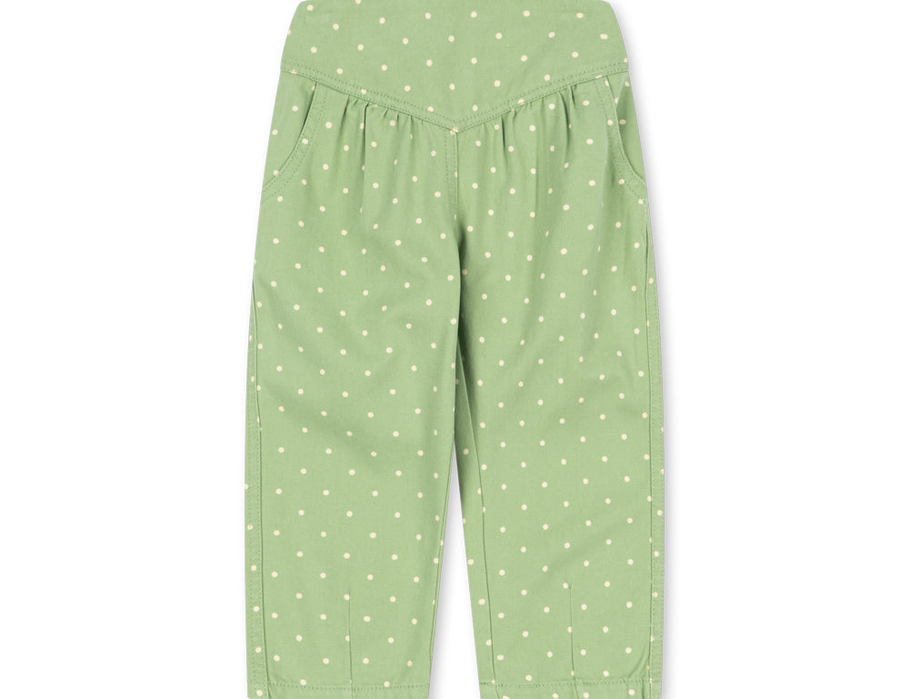 Konges Sløjd A/S WOVEN PANTS dot pistacchi