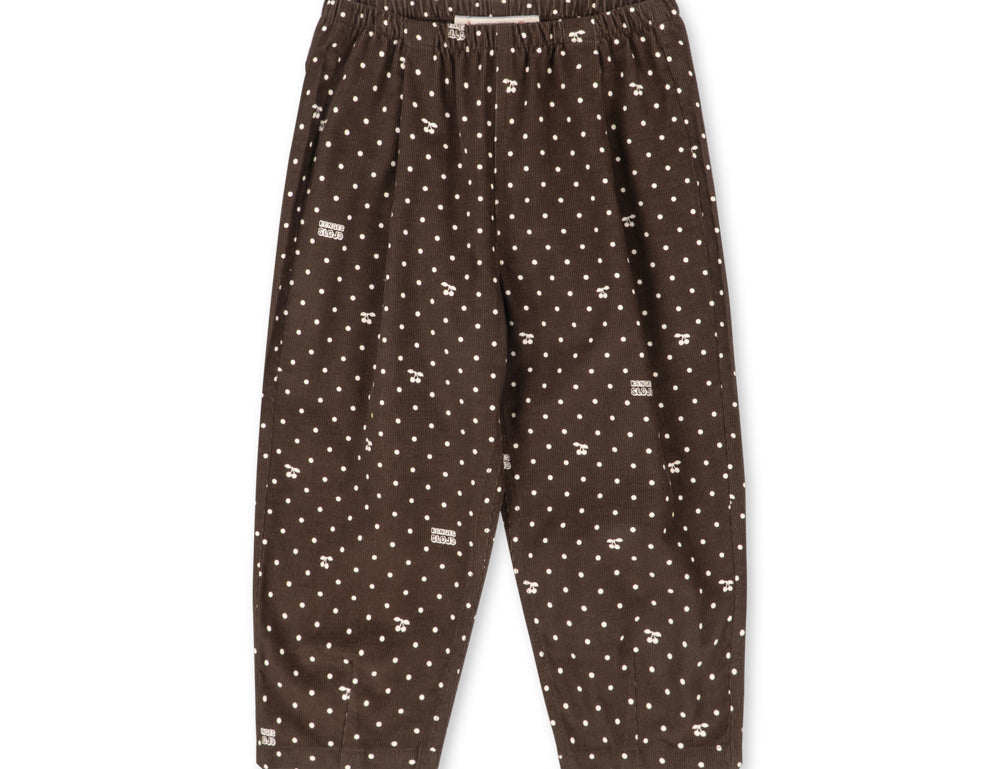 Konges Sløjd A/S WOVEN PANTS cherry dot chocolate