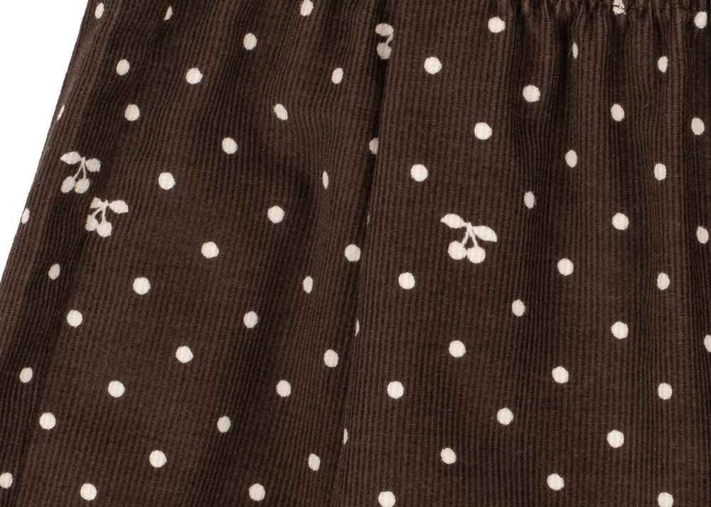 Konges Sløjd A/S WOVEN PANTS cherry dot chocolate