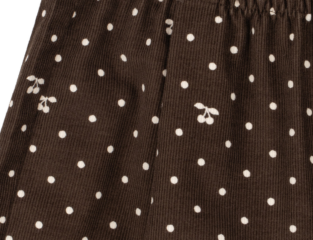 Konges Sløjd A/S WOVEN PANTS cherry dot chocolate