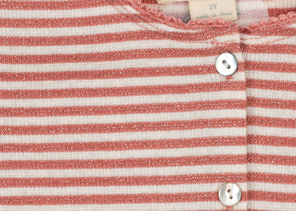Konges Sløjd A/S JERSEY BLOUSES rose cream stripe
