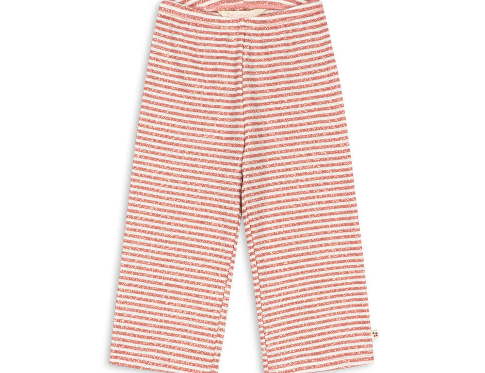 Konges Sløjd A/S JERSEY PANTS rose cream stripe