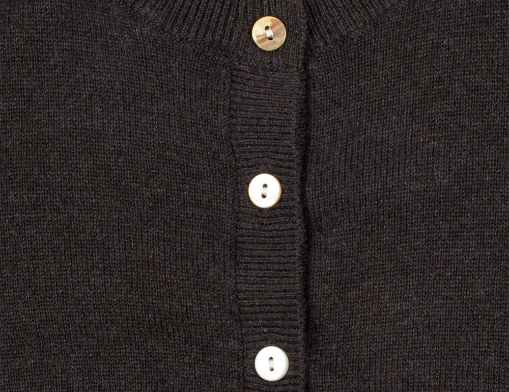Konges Sløjd A/S KNITTED CARDIGANS chocolate brown