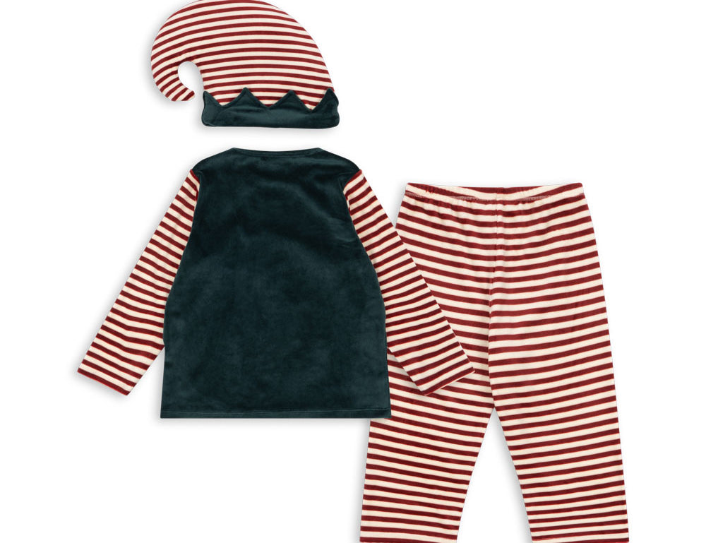 Konges Sløjd A/S COSTUMES greener pastures/red dahlia stripe