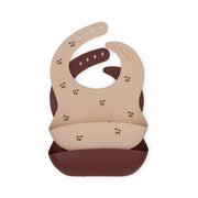 Konges Sløjd A/S DINNER BIBS cherry/mocca