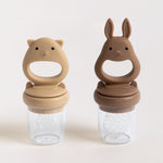 Konges Sløjd A/S FEEDING PACIFIER bark/shell